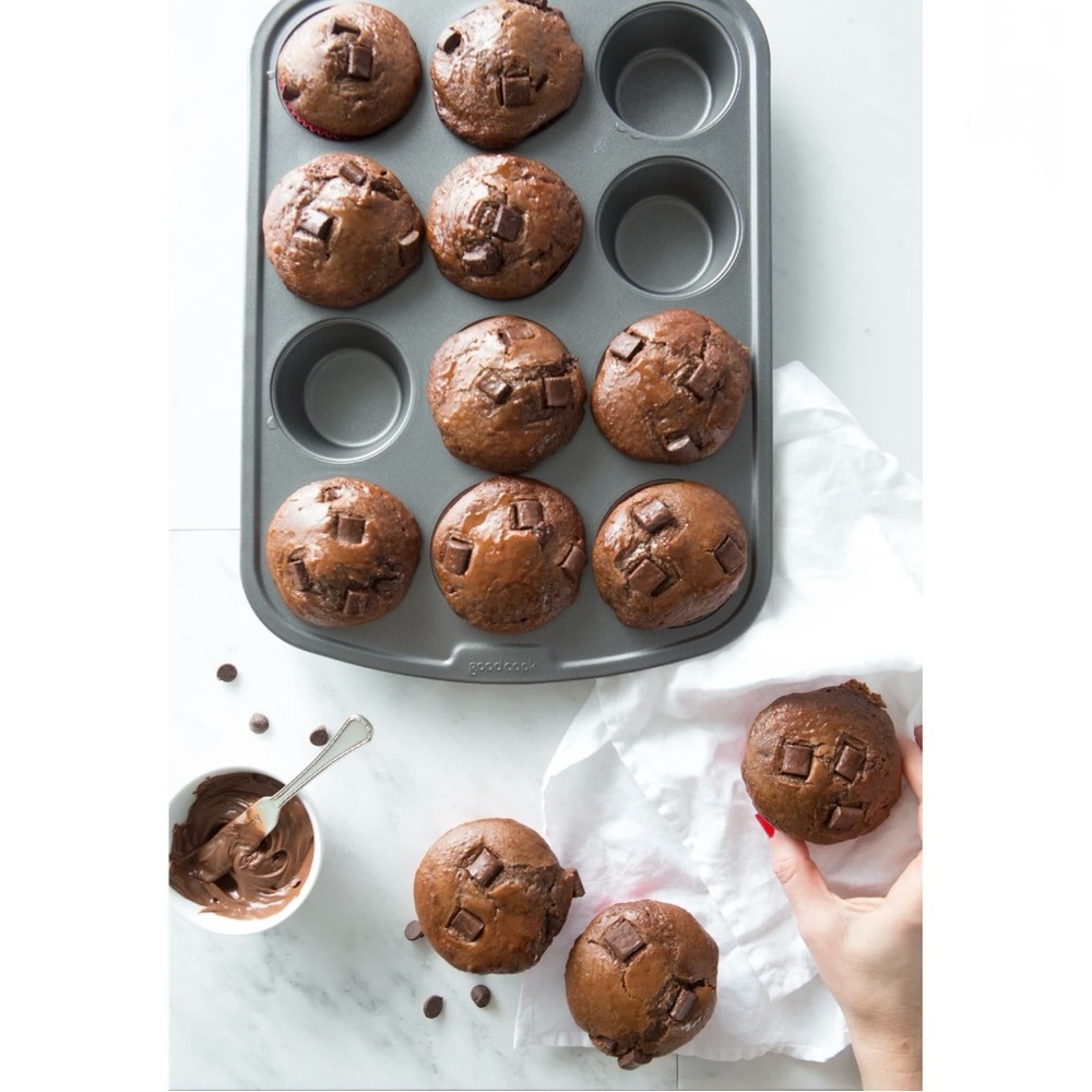 GoodCook Nonstick 12-Cup Mini Cup Muffin Pan